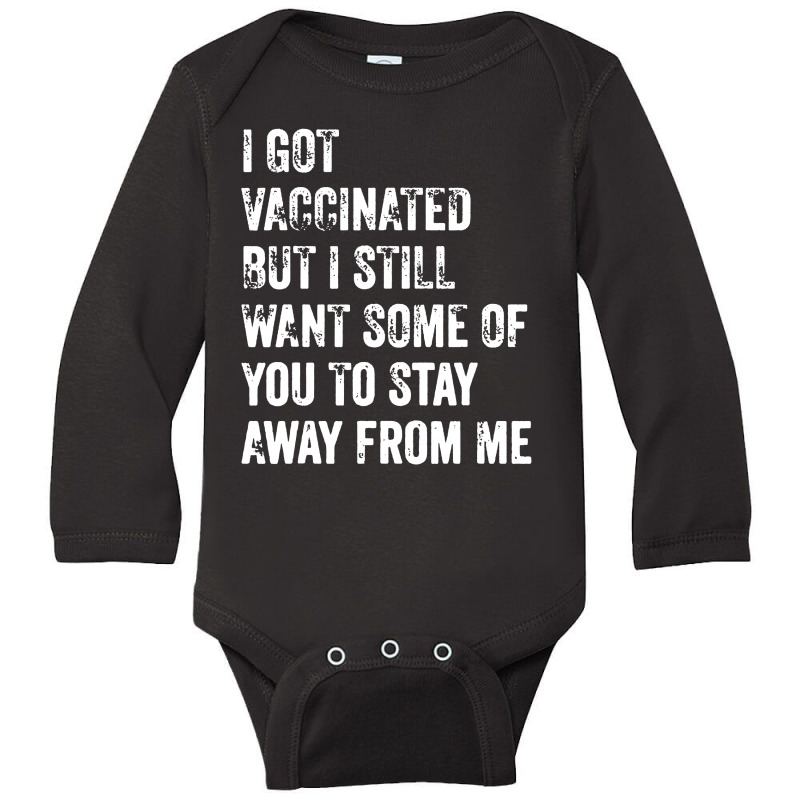 I Got Vaccinated Long Sleeve Baby Bodysuit by paulscott Art | Artistshot