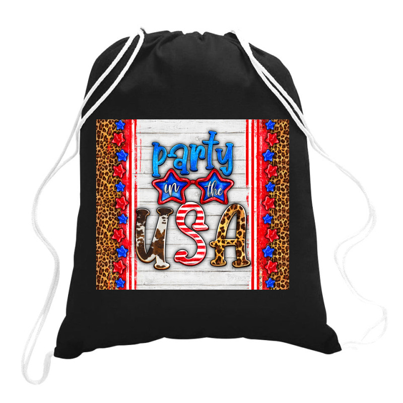 Party In The Usa Drawstring Bags | Artistshot