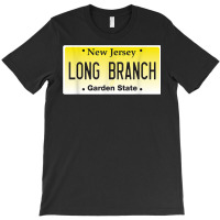 Long Branch Nj New Jersey License Plate Beach Jersey Shore T Shirt T-shirt | Artistshot