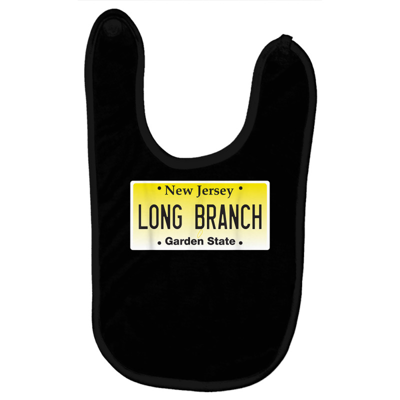 Long Branch Nj New Jersey License Plate Beach Jersey Shore T Shirt Baby Bibs | Artistshot