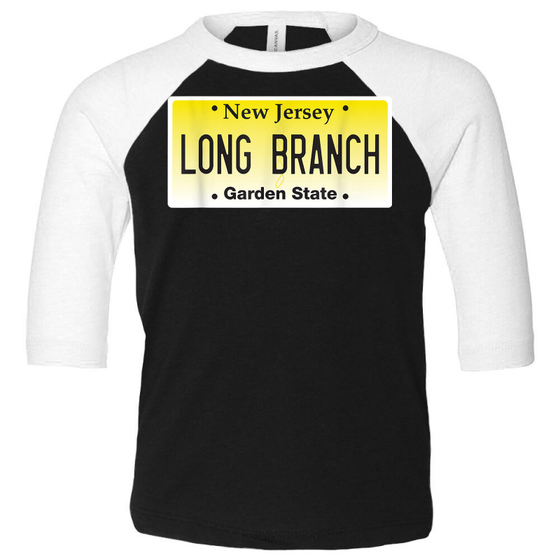 Long Branch Nj New Jersey License Plate Beach Jersey Shore T Shirt Toddler 3/4 Sleeve Tee | Artistshot