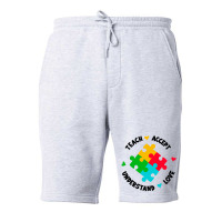 Teach Accept Understand Love Fleece Short | Artistshot