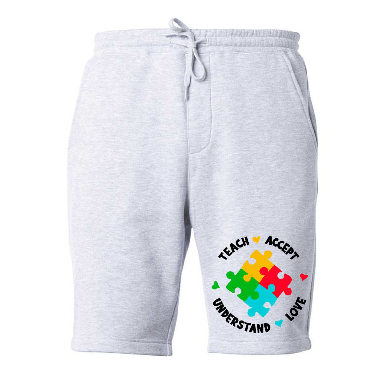 Teach Accept Understand Love Fleece Short by paulscott Art | Artistshot