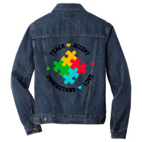 Teach Accept Understand Love Men Denim Jacket | Artistshot