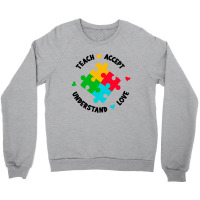 Teach Accept Understand Love Crewneck Sweatshirt | Artistshot