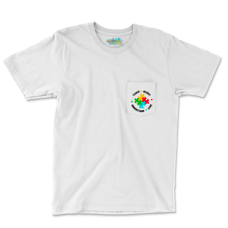 Teach Accept Understand Love Pocket T-Shirt by paulscott Art | Artistshot