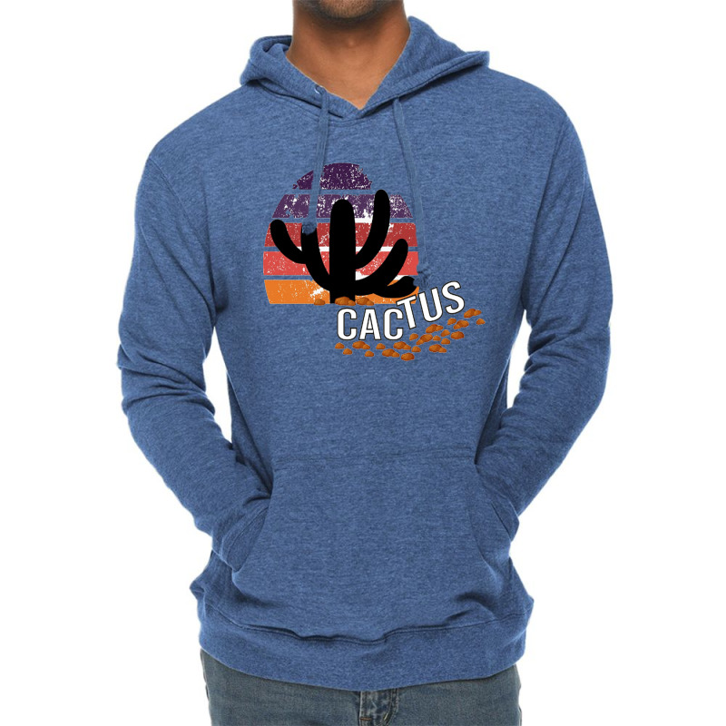 Cactus Sunset Lightweight Hoodie | Artistshot