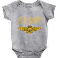 Fly Navy Shirt Classic Naval Officer Pilot Wings Tee Baby Bodysuit | Artistshot