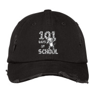 Funny 101 Days School Dabbing Dalmatian Dog 100 Days Teacher T Shirt Vintage Cap | Artistshot