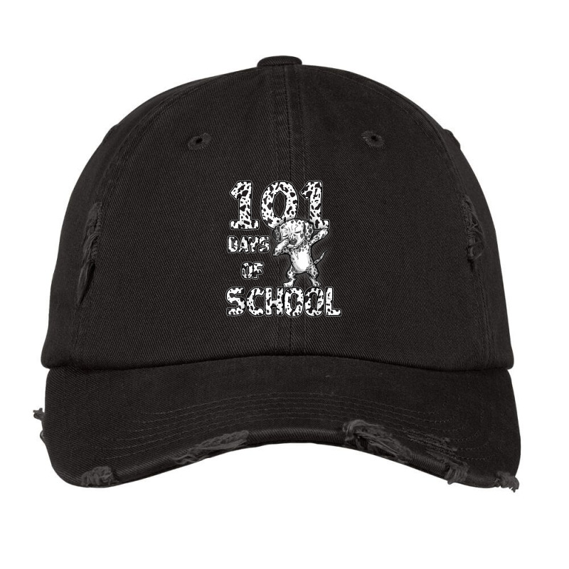 Funny 101 Days School Dabbing Dalmatian Dog 100 Days Teacher T Shirt Vintage Cap by longduong89 | Artistshot