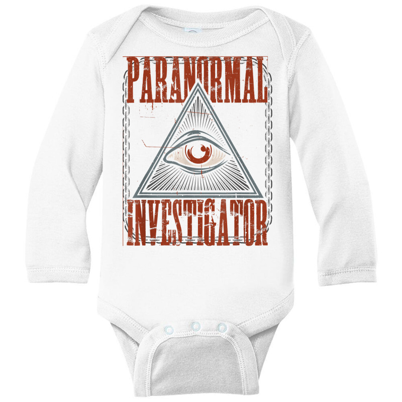 Paranormal Investigator Ghost Hunter Halloween Costume T Shirt Long Sleeve Baby Bodysuit by hollymu | Artistshot