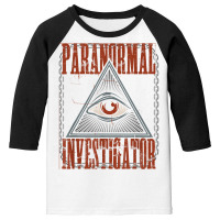 Paranormal Investigator Ghost Hunter Halloween Costume T Shirt Youth 3/4 Sleeve | Artistshot