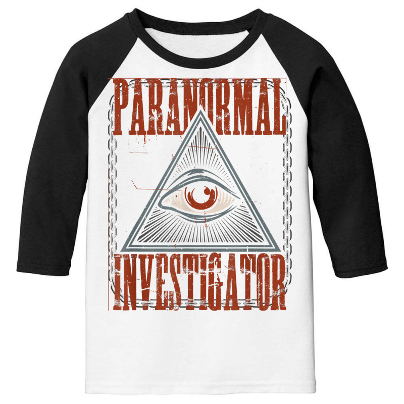 Paranormal Investigator Ghost Hunter Halloween Costume T Shirt Youth 3/4 Sleeve by hollymu | Artistshot