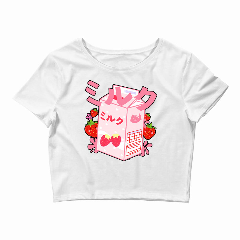 Japanese Kawaii Strawberry Crop Top by Rosdiana Tees | Artistshot