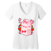 Japanese Kawaii Strawberry Women's V-neck T-shirt | Artistshot