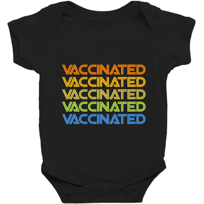 Vaccinated Retro Baby Bodysuit by elasting | Artistshot