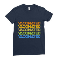 Vaccinated Retro Ladies Fitted T-shirt | Artistshot