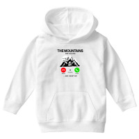 The Mountains Are Calling Youth Hoodie | Artistshot