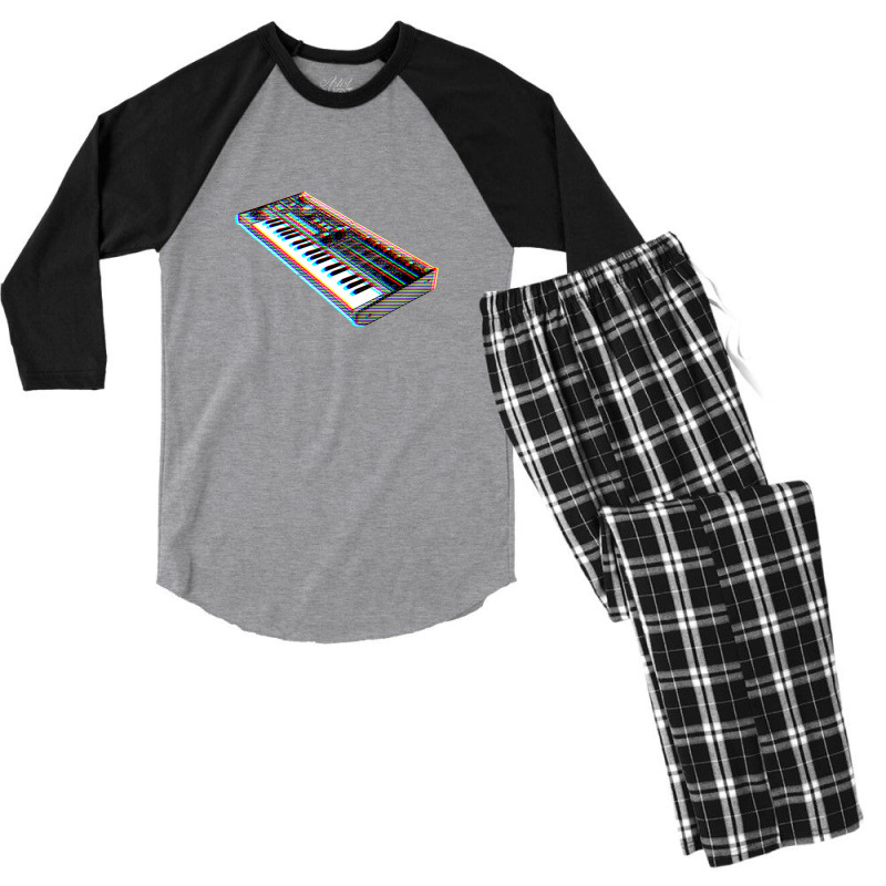 Microkorg 3d Synth Design Men's 3/4 Sleeve Pajama Set | Artistshot