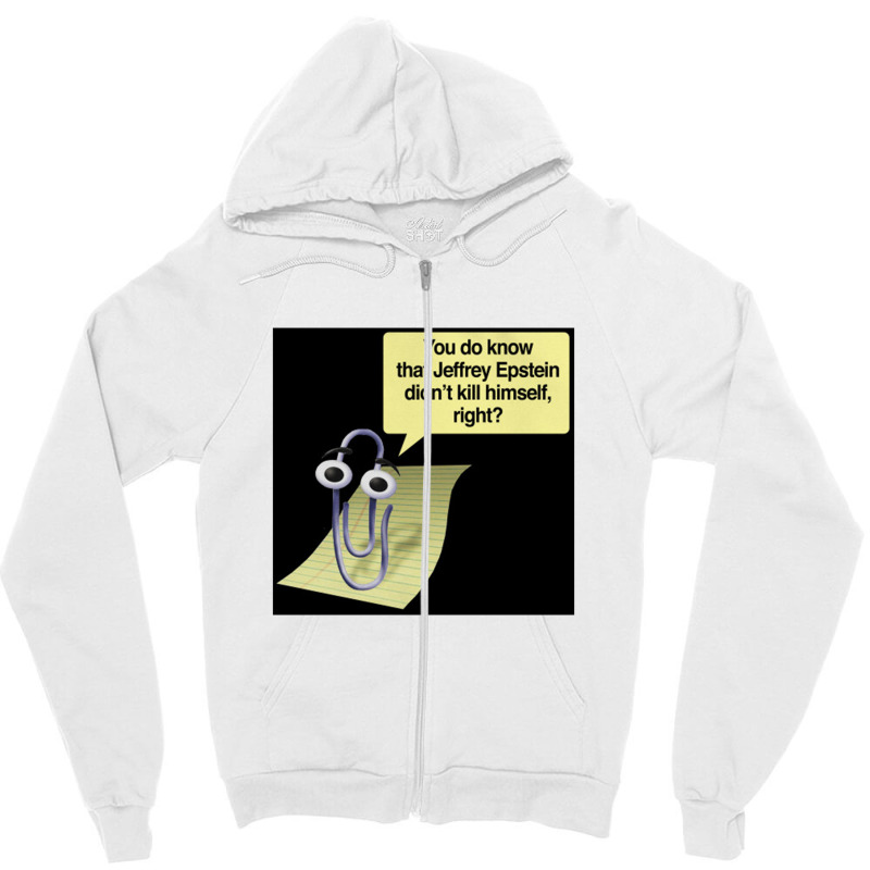 Clippy, Jeffrey Epstein Zipper Hoodie | Artistshot