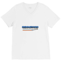 Middletown, Delaware Retro Styled Design V-neck Tee | Artistshot