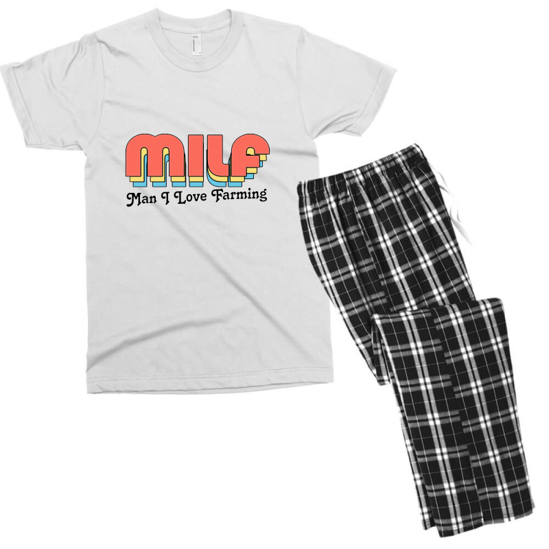 Milf Man I Love Farming Men's T-shirt Pajama Set | Artistshot