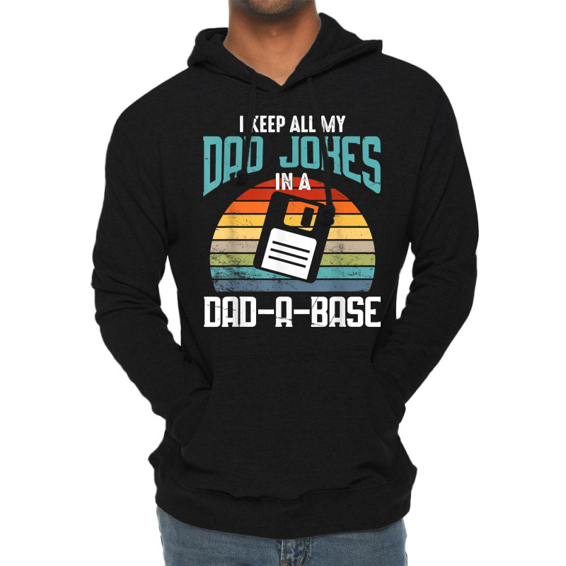 Funny Dad Jokes Database Pun Best Dad Humor Fathers Day T Shirt Lightweight Hoodie by lorebrend | Artistshot