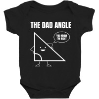 Mens Funny Math Joke Angle Dad Angle Fathers Day Baby Bodysuit | Artistshot