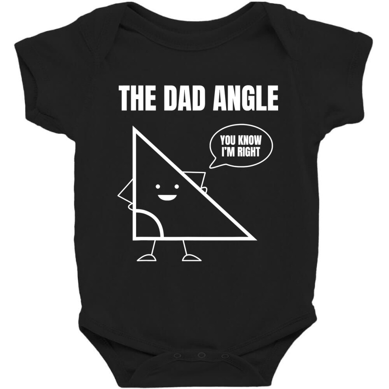 Mens Funny Math Joke Angle Dad Angle Fathers Day Baby Bodysuit by thutrang92 | Artistshot