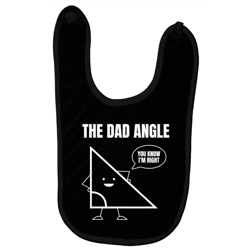 Mens Funny Math Joke Angle Dad Angle Fathers Day Baby Bibs by thutrang92 | Artistshot