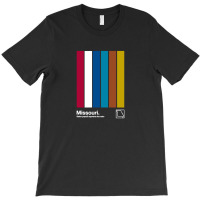 Missouri State Flag Original Minimalist Artwork Poster Design T-shirt | Artistshot