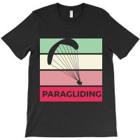 Paragliding Silhouette Sport Activity Vector Graphic T-shirt | Artistshot