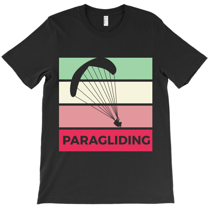 Paragliding Silhouette Sport Activity Vector Graphic T-shirt | Artistshot