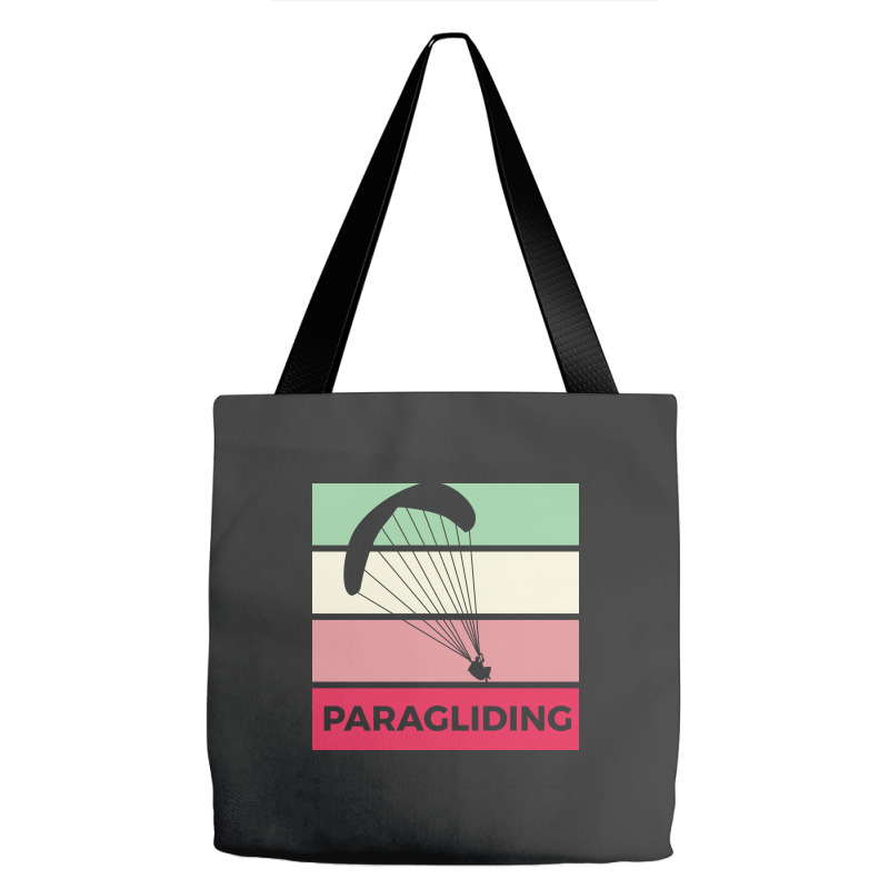 Paragliding Silhouette Sport Activity Vector Graphic Tote Bags | Artistshot