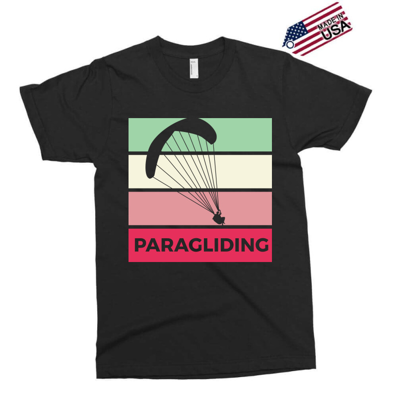 Paragliding Silhouette Sport Activity Vector Graphic Exclusive T-shirt | Artistshot