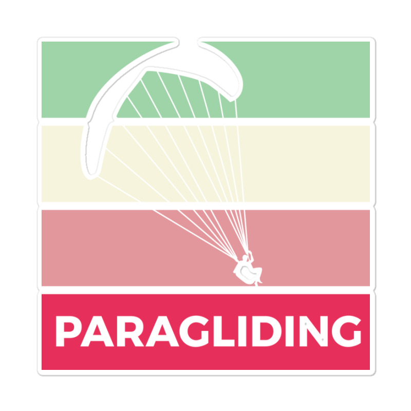 Paragliding Silhouette Sport Activity Vector Graphic Sticker | Artistshot