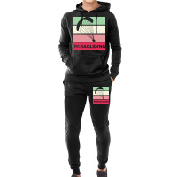 Paragliding Silhouette Sport Activity Vector Graphic Hoodie & Jogger Set | Artistshot