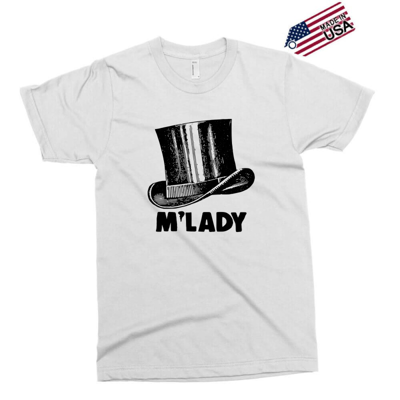 M'lady Hipster Top Hat Tribute Exclusive T-shirt | Artistshot