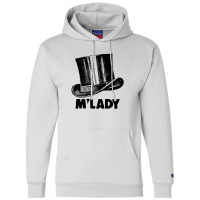 M'lady Hipster Top Hat Tribute Champion Hoodie | Artistshot