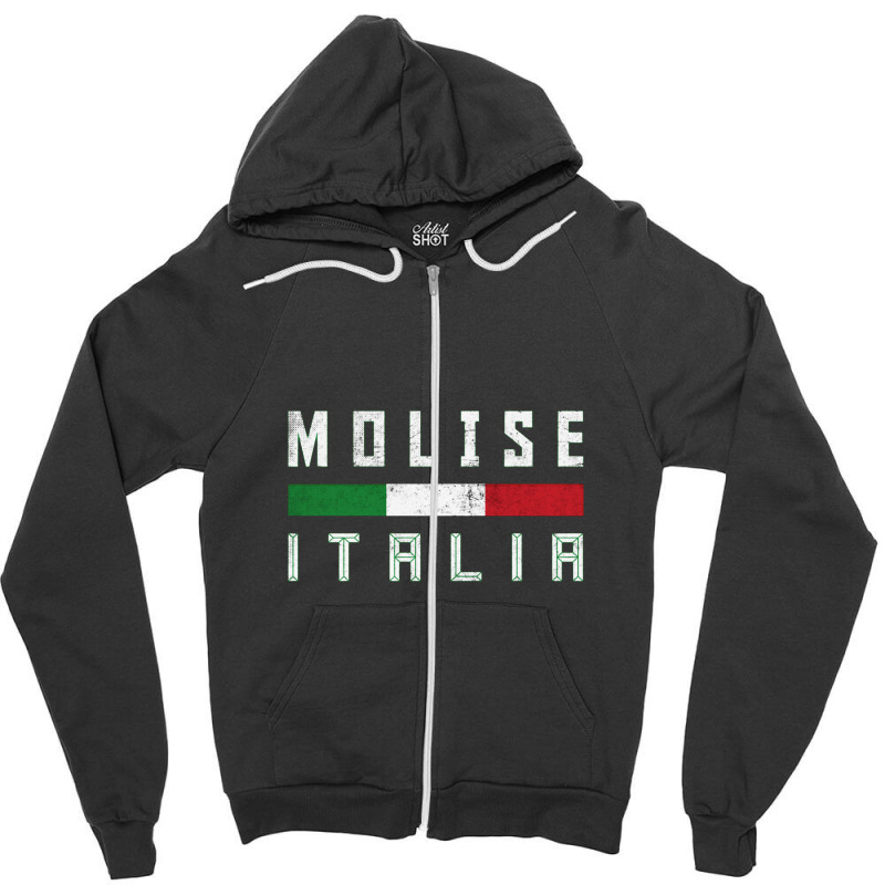 Molise Italia Italy Typography Design Zipper Hoodie | Artistshot