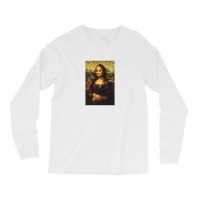 Mona Lisa Pixel Design Tee Long Sleeve Shirts | Artistshot