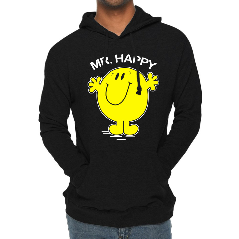 Mr Happy Lightweight Hoodie | Artistshot