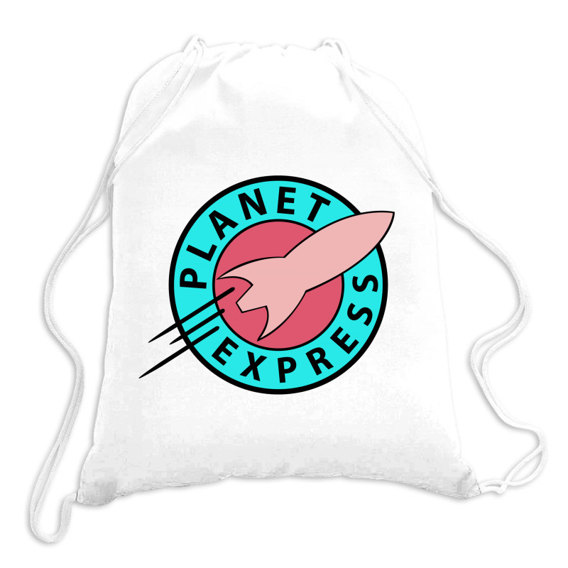 Futurama Planet Express Cool Retro Drawstring Bags. By Artistshot