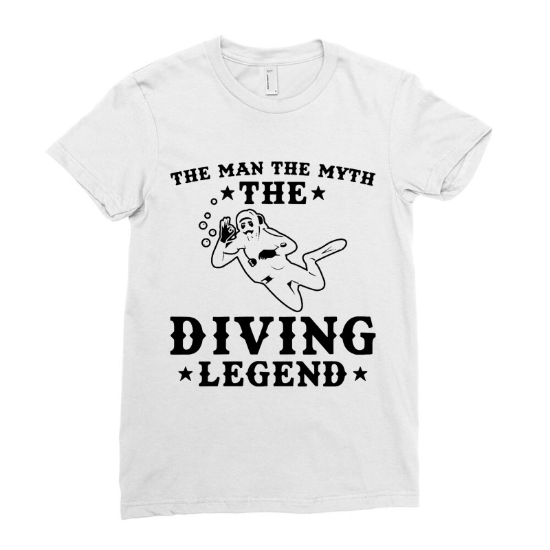 Diving Legend Ladies Fitted T-Shirt by Cocoa | Artistshot