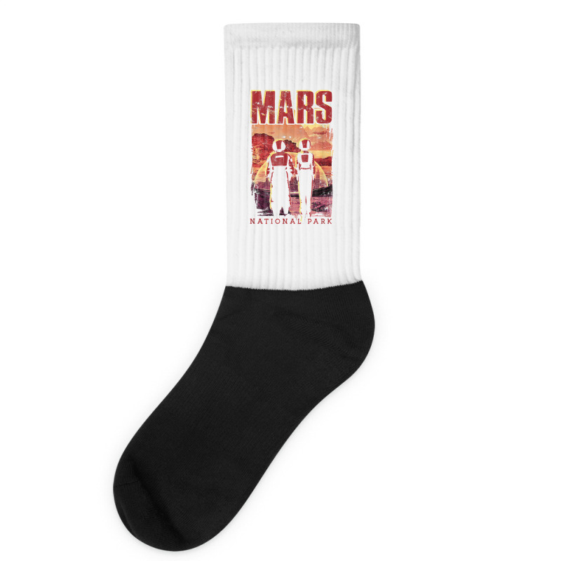 Mars National Park   Mystical Space Universe Exploration T Shirt Socks | Artistshot