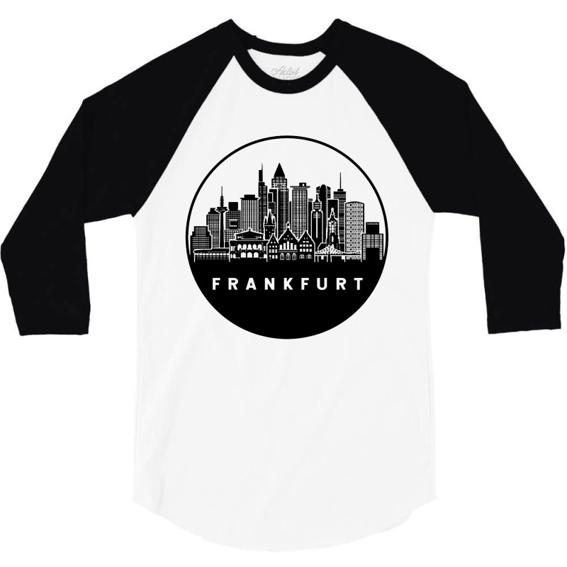 Frankfurt Germany Skyline 3/4 Sleeve Shirt by Lemah Pasir | Artistshot