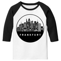 Frankfurt Germany Skyline Youth 3/4 Sleeve | Artistshot