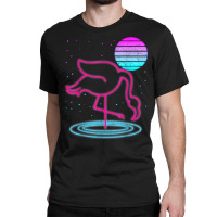 Retro Vaporwave 90s Art Exotic Bird Lover Synthwave Flamingo T Shirt Classic T-shirt | Artistshot