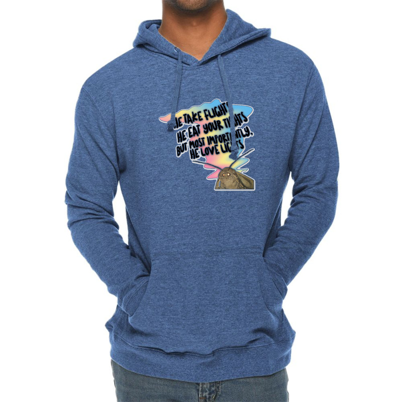 Moth Light Meme Tribute Design Lightweight Hoodie | Artistshot