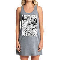 Ahegao Face Gray Anime Tank Dress | Artistshot